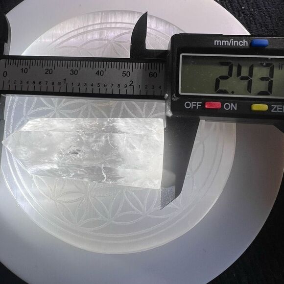 Clear Quartz Crystal Obelisk Meditation Tower (#2) - Picture 9 of 12